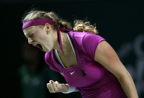 Kvitova lets her racket do the talking