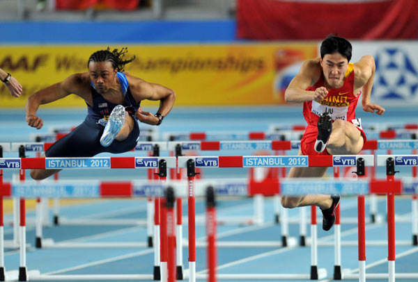 2012 World indoors: American Merritt stuns Liu Xiang