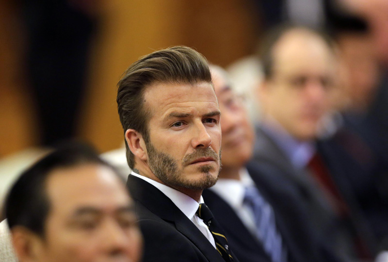 Beckham launches fund to support youth soccer in China