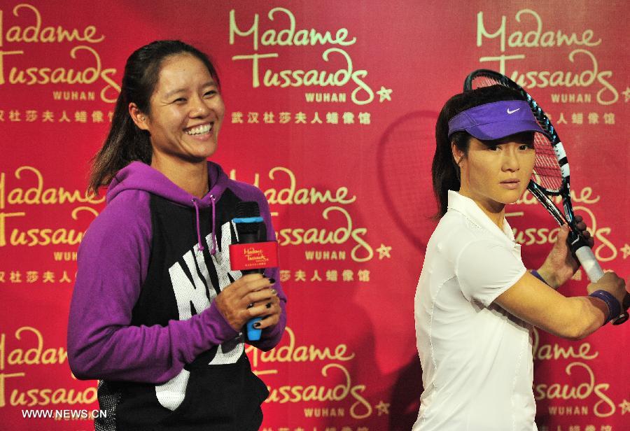 Wax figure of Li Na on display in Wuhan