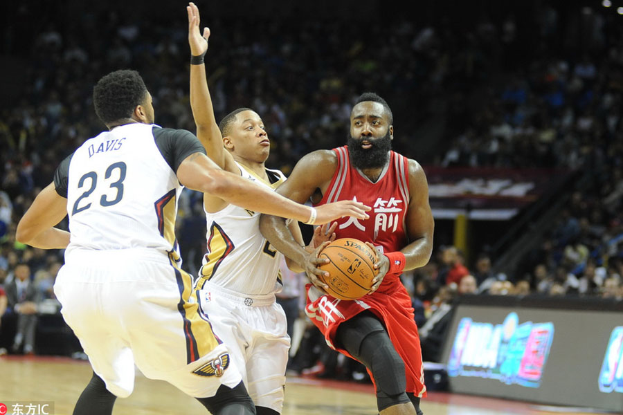 Harden firing Rockets to new heights