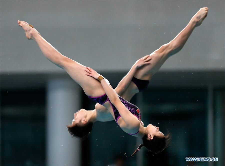 China claims three platform titles at FINA Diving World Series