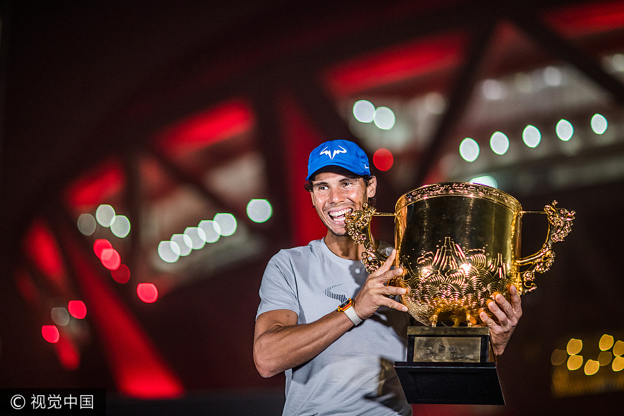 China Open: Nadal claims 75th career title; Garcia beats Halep