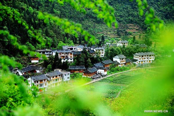 Traditional village of Tujia ethnic group in central China