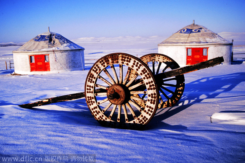 China’s beautiful snow scenes