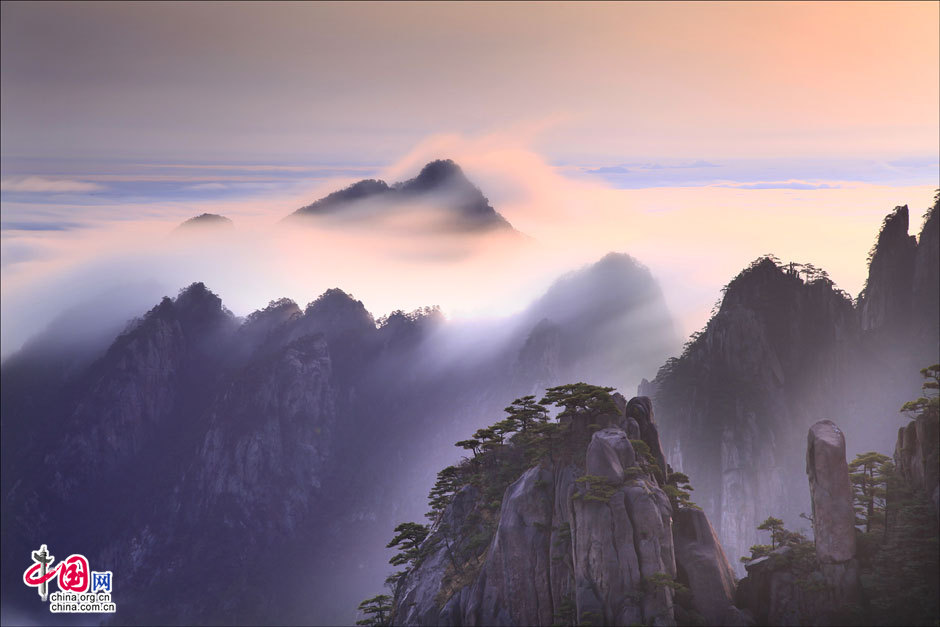 Breathtaking view of Mount Huangshan