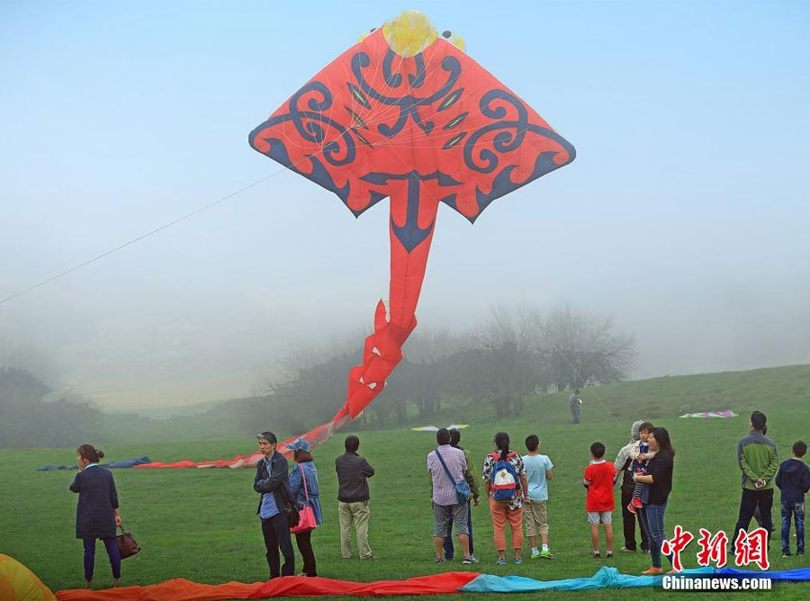 World's longest kite soars in Chongqing