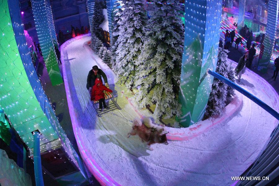 Ice sculpture exhibition kicks off in E China