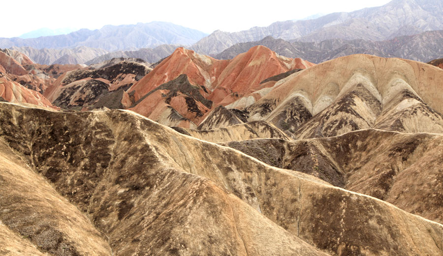 Zhangye mountains: A fairyland