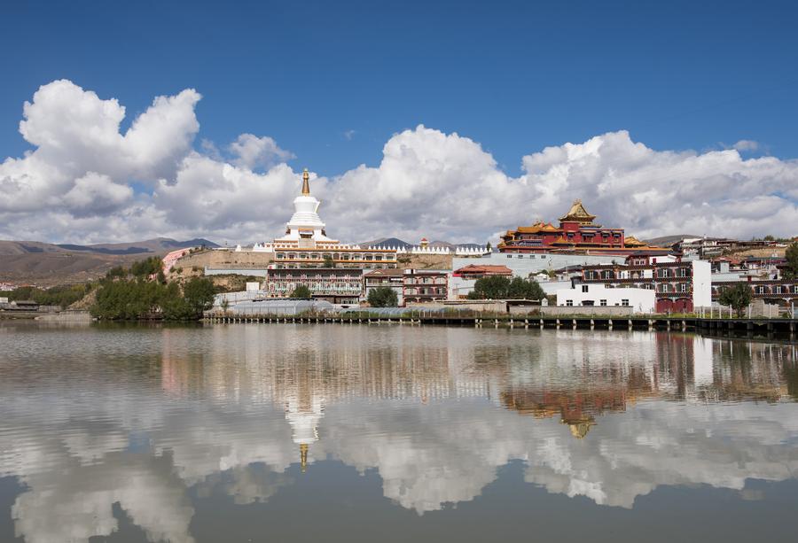 Scenery of Yalong Lingka wetland park in SW China