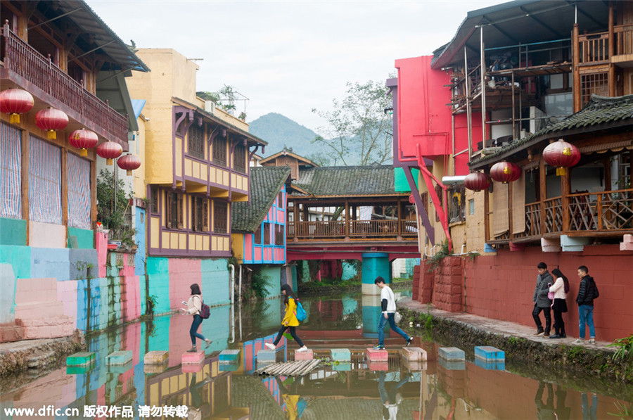 Colorful, ancient town attracts visitors