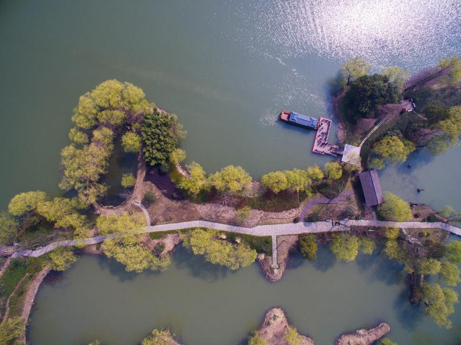 Scenery of Taihu Lake in Zhejiang