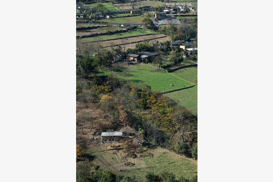 Scenery of Bingzhongluo Township in SW China's Yunnan