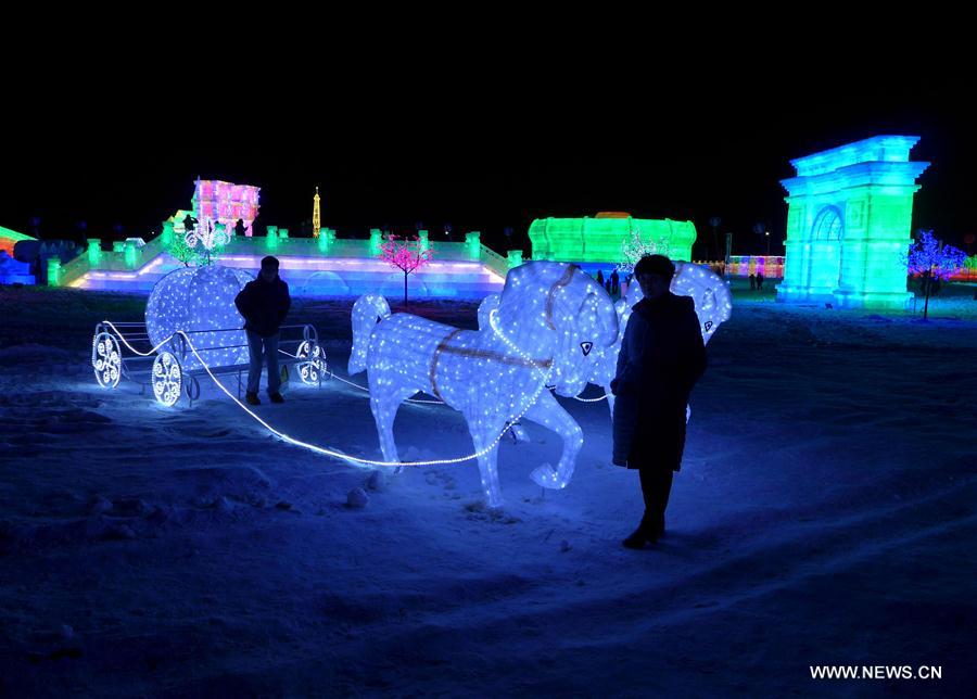 Ice and Snow Lantern Fair held in N China