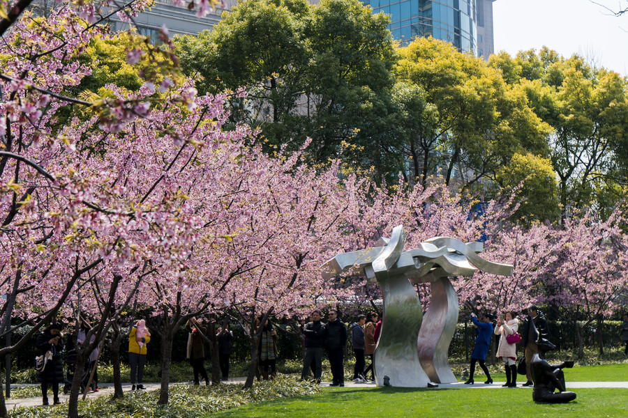 People enjoy spring scenery across China