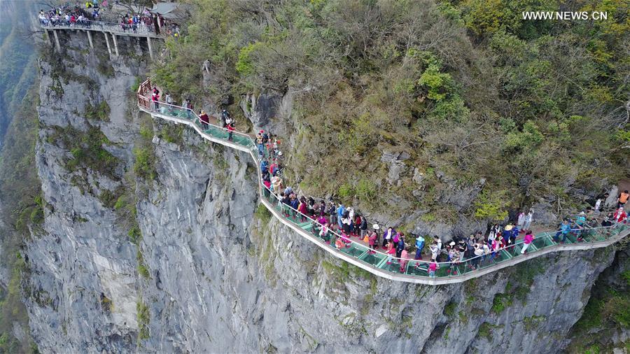 Scenery of Zhangjiajie national forest park in C China