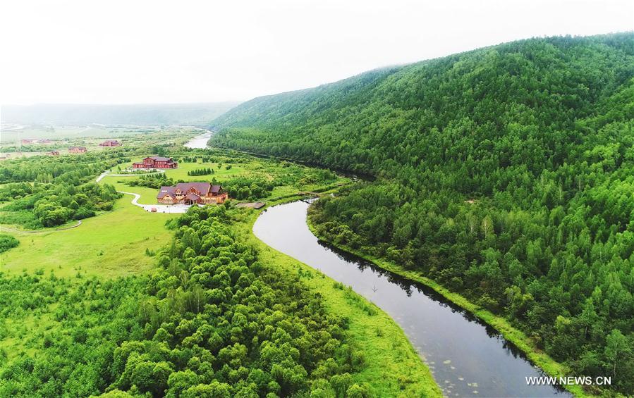 Scenery of Heilongjiang River in NE China