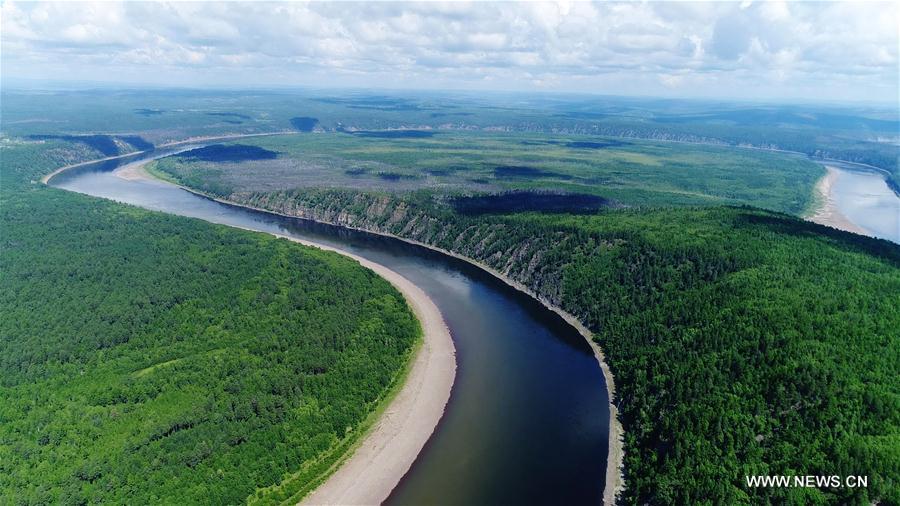 Scenery of Heilongjiang River in NE China