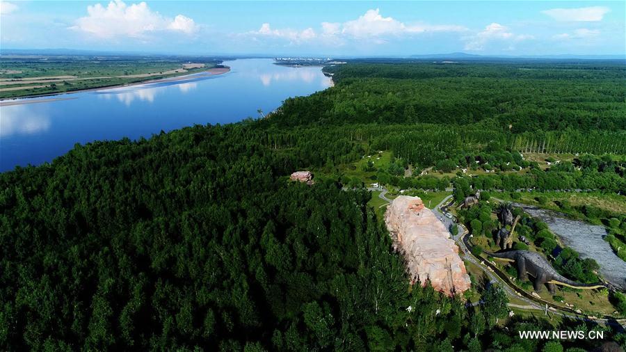 Scenery of Heilongjiang River in NE China