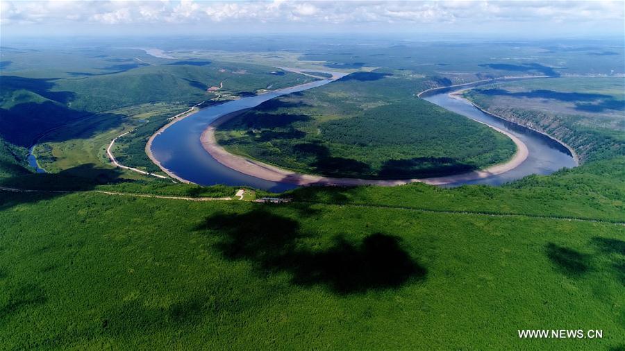 Scenery of Heilongjiang River in NE China