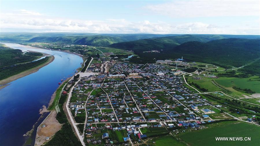 Scenery of Heilongjiang River in NE China