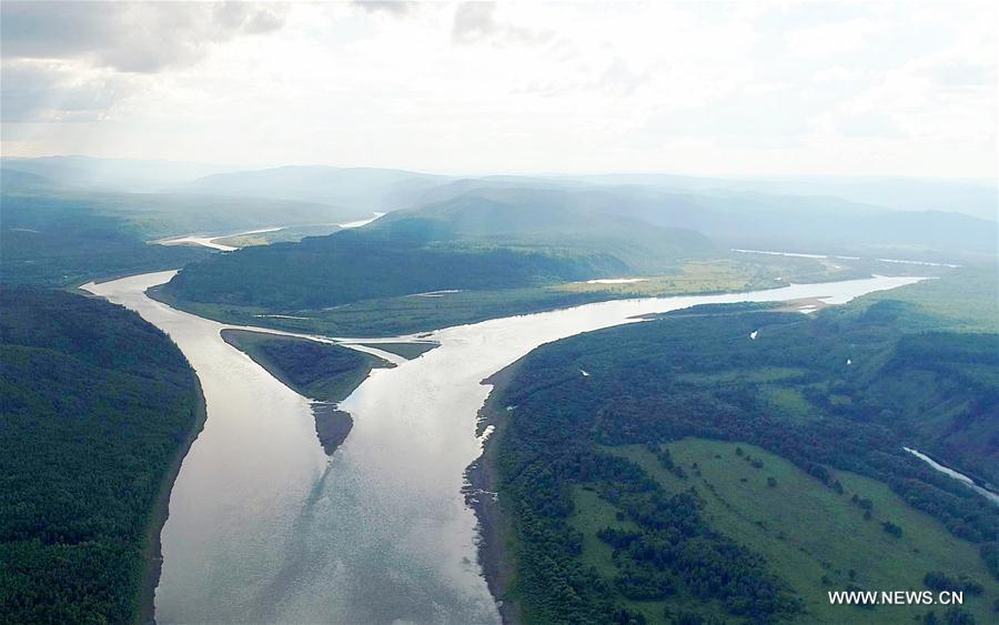 Scenery of Heilongjiang River in NE China