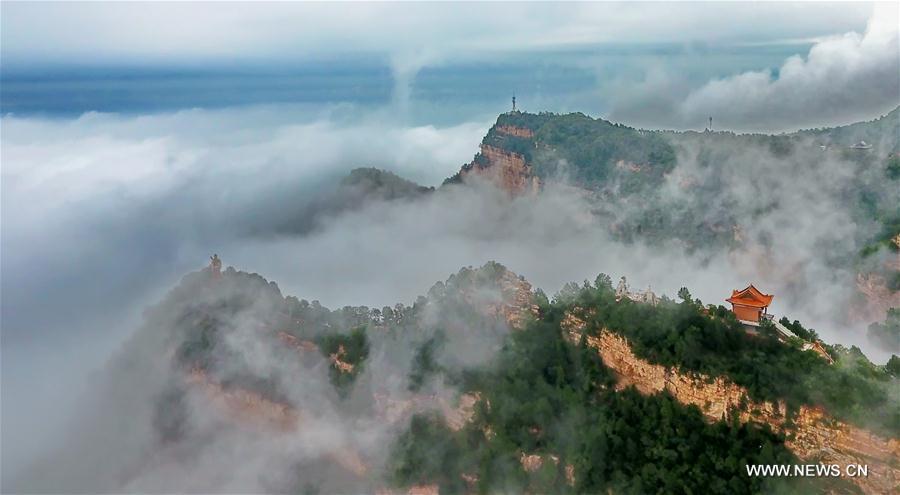 Scenery of Wulaofeng scenic spot in Yuncheng, Shanxi