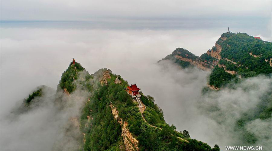 View of Wulao Peak in N China's Shanxi