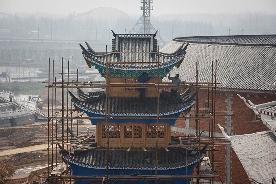 The sphinx in China? No, it's a replica