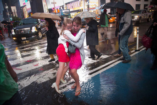 Storm brings heavy rain in New York