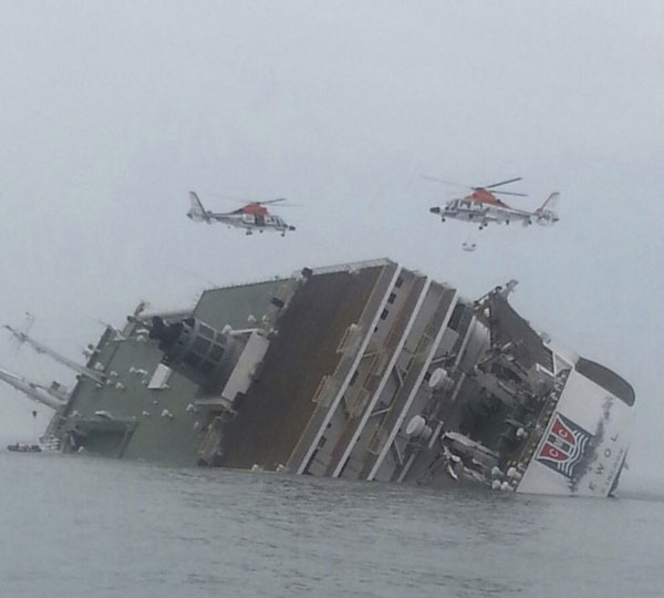 6 dead, 284 missing after ROK ferry sinks