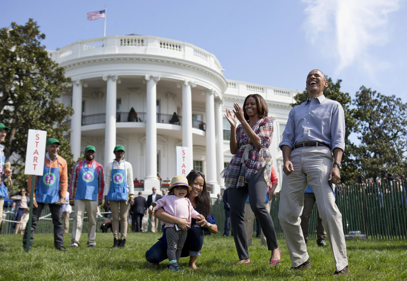 Obamas host White House Easter Egg Roll