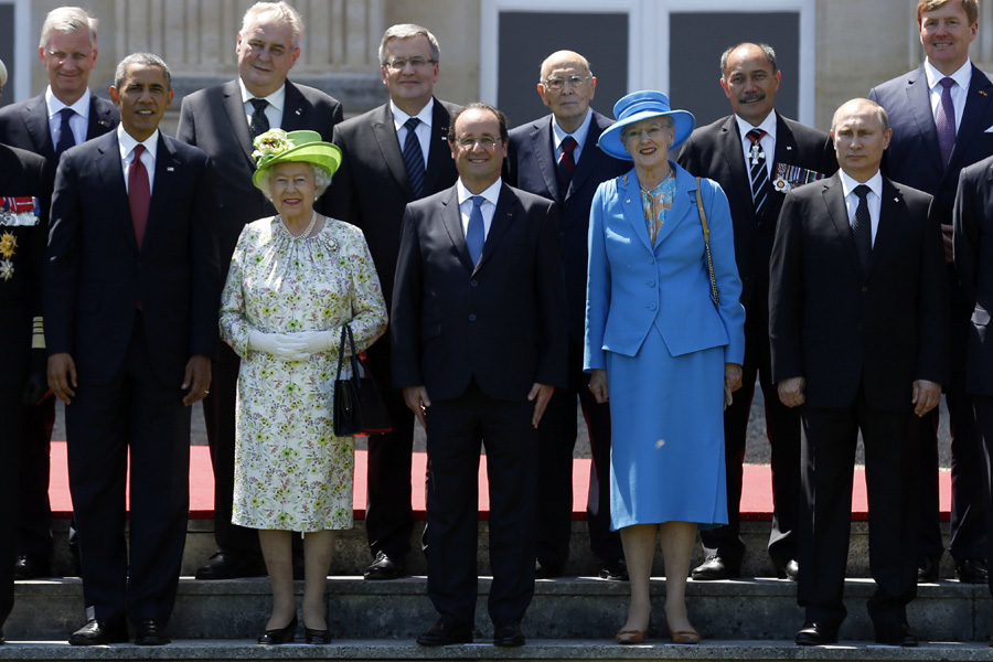 Western leaders mark D-Day landings on Normandy beaches