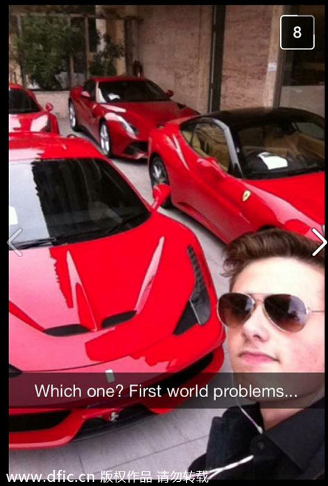 Rich kids show off their wealth on Internet