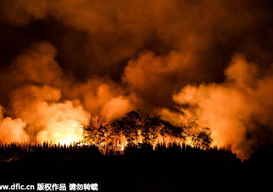 Cape Town ravaged by bushfire