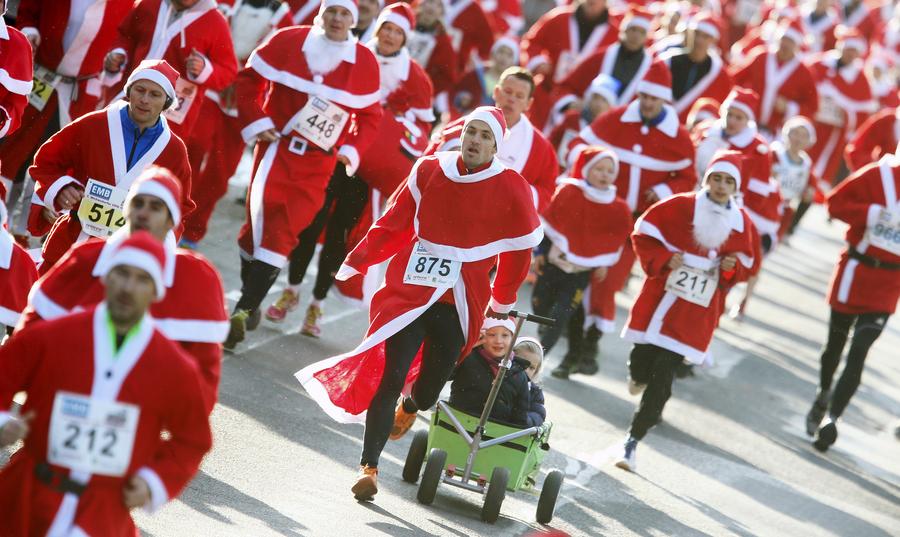 Riding with Santa Claus around the world