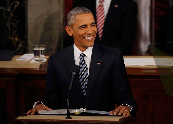 US President Obama delivers final State of the Union address