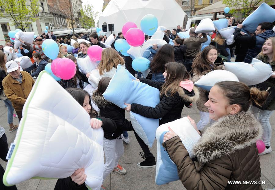 Pillow Fight Day celebrated worldwide