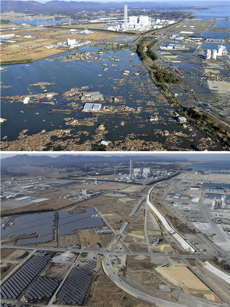 Japan quake, 5 years later: Before and after