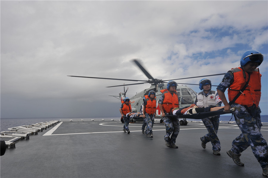 Chinese navy fleet joins RIMPAC 2016 open day