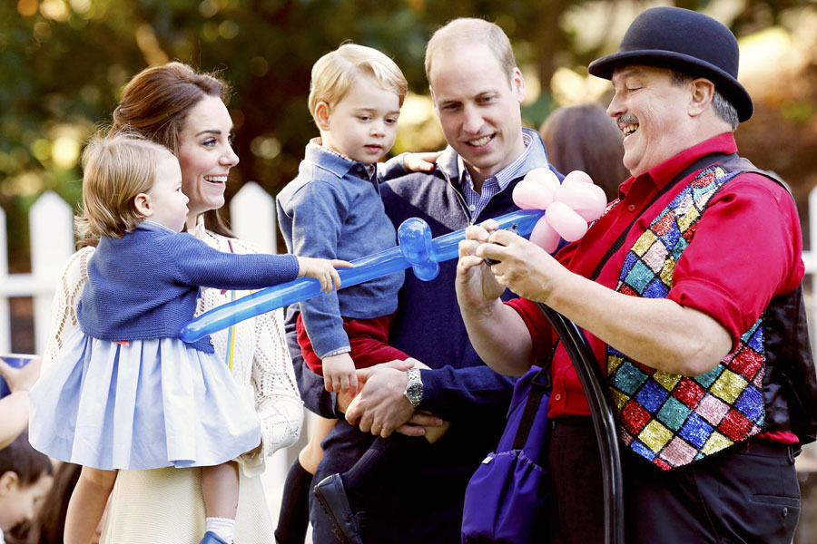 Happy hour for prince and princess in Canada