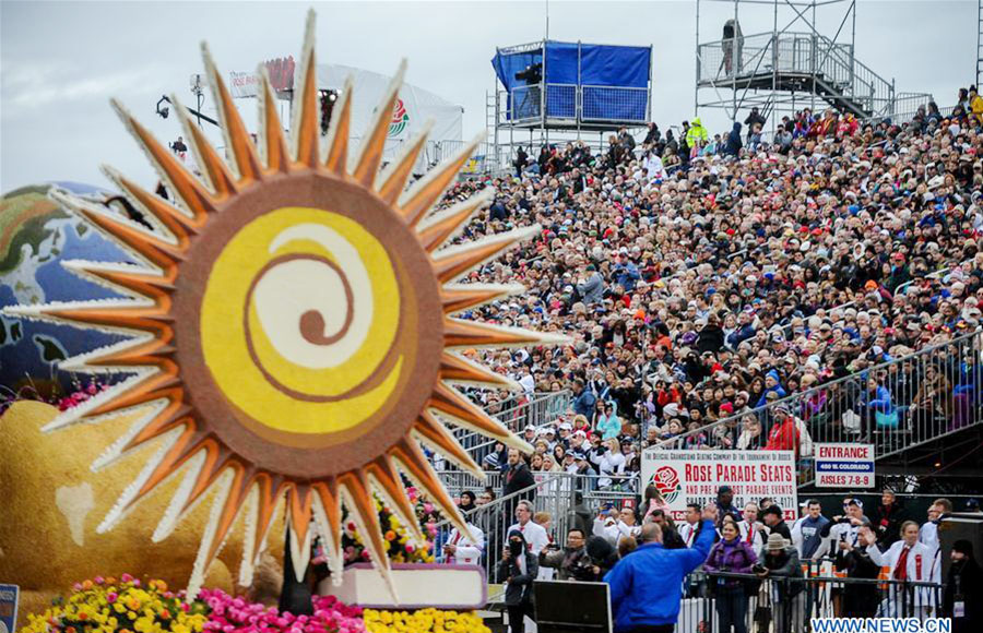 128th Rose Parade held on Colorado Boulevard in Pasadena, California