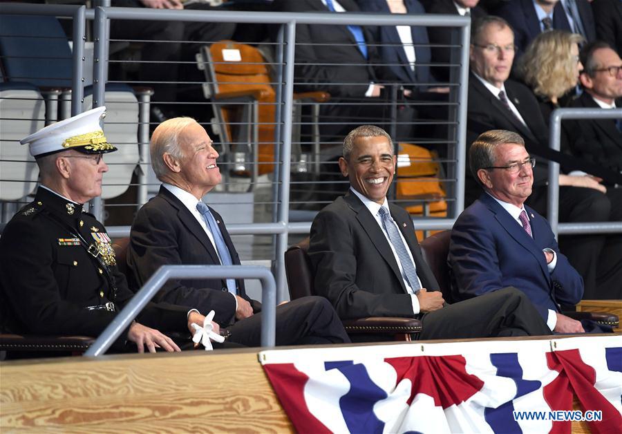 Obama attends Armed Forces Full Honor Farewell Ceremony for president