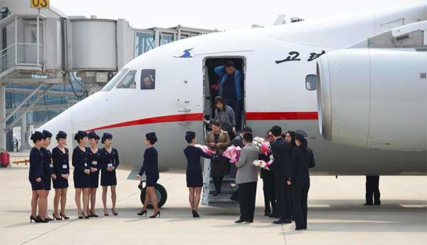 New charter flight links Pyongyang and Chinese border city