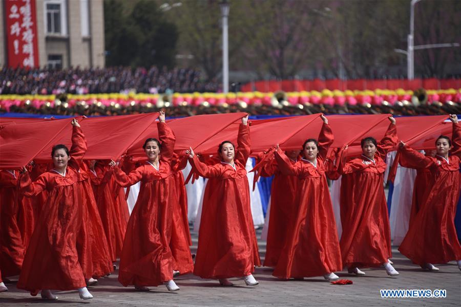 In pics: DPRK displays submarine-launched ballistic missile at military parade