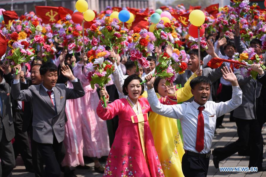 In pics: DPRK displays submarine-launched ballistic missile at military parade