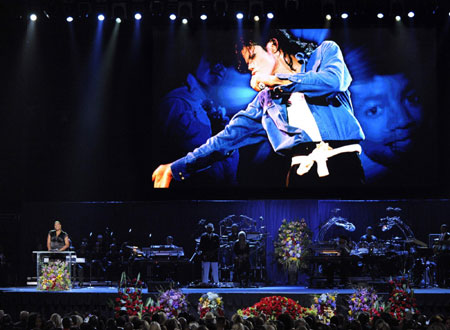 Michael Jackson public memorial held in Los Angelels